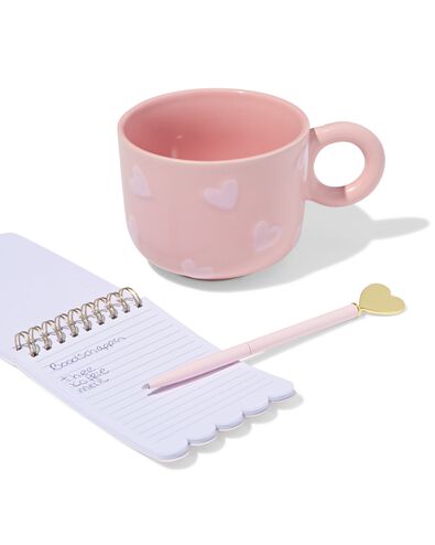 coffret cadeau mug bloc-notes + stylo - 14100221 - HEMA
