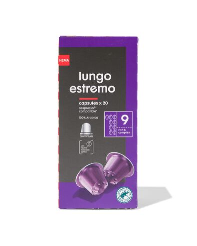 20er-Pack Kaffeekapseln, Lungo Estremo - 17180017 - HEMA