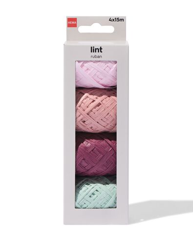 ruban 15m raphia floral - 4 pi&egrave;ces - 14700619 - HEMA