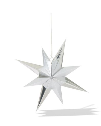Stern, 40 cm, Papier, silber - 25100296 - HEMA