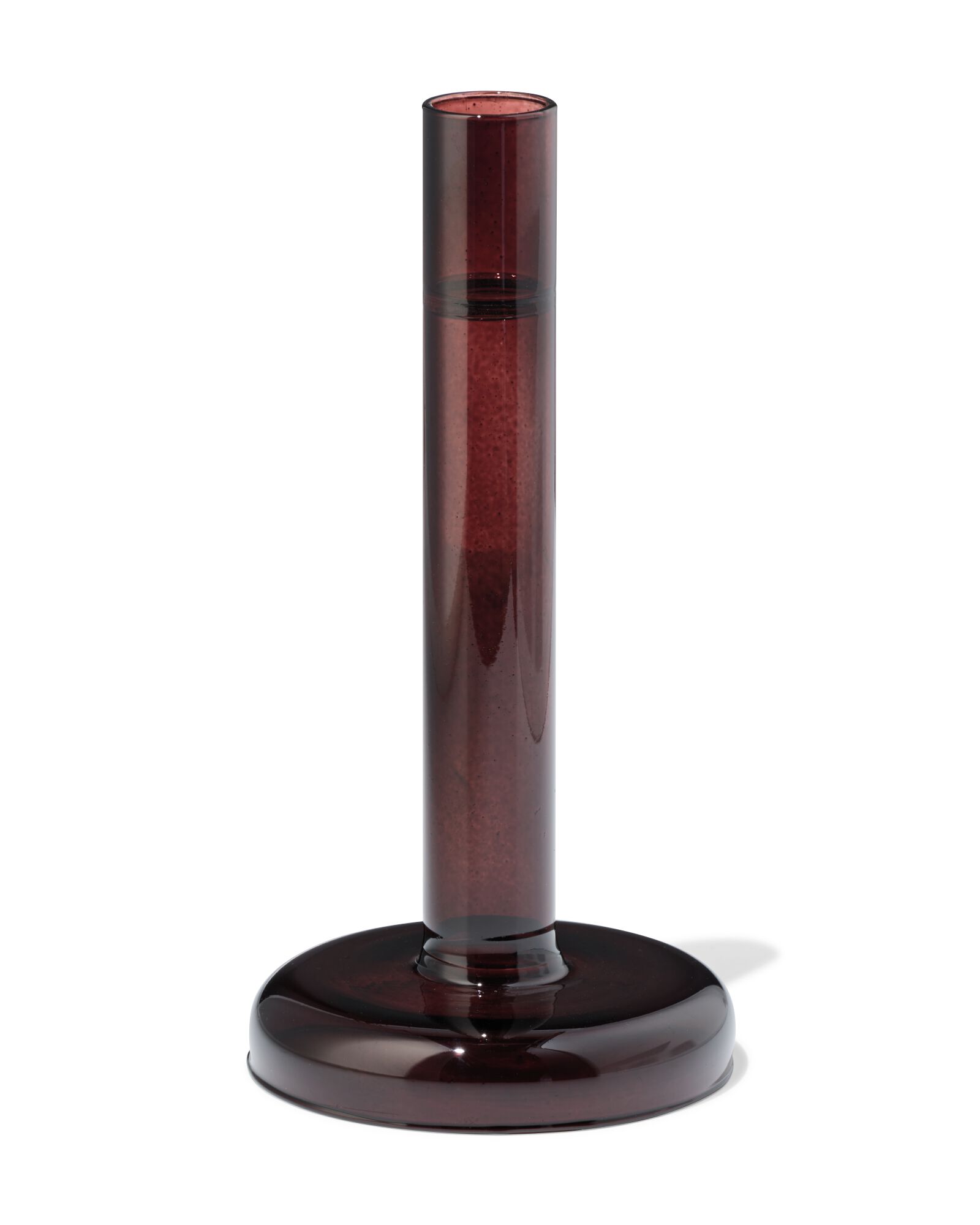 bougeoir 8,5x10 cm verre brun - 13325041 - HEMA