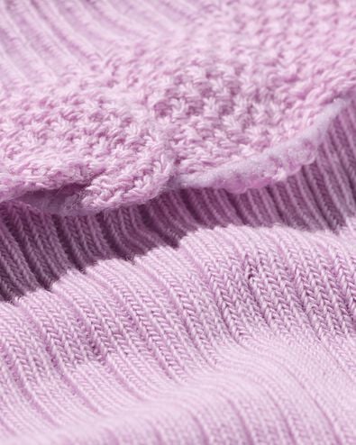 chaussettes enfant broderie - 5 paires vieux rose vieux rose - 4320760OLDPINK - HEMA