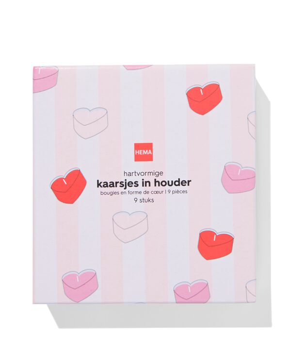 bougies d'ambiance amour &ndash; 9 pi&egrave;ces - 60800129 - HEMA