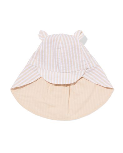 bonnet b&eacute;b&eacute; seersucker rayures beige beige - 33200550BEIGE - HEMA