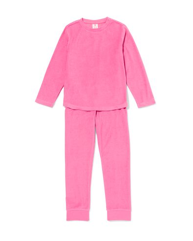Kinderpyjama Frottee rosa - 23099580PINK - HEMA
