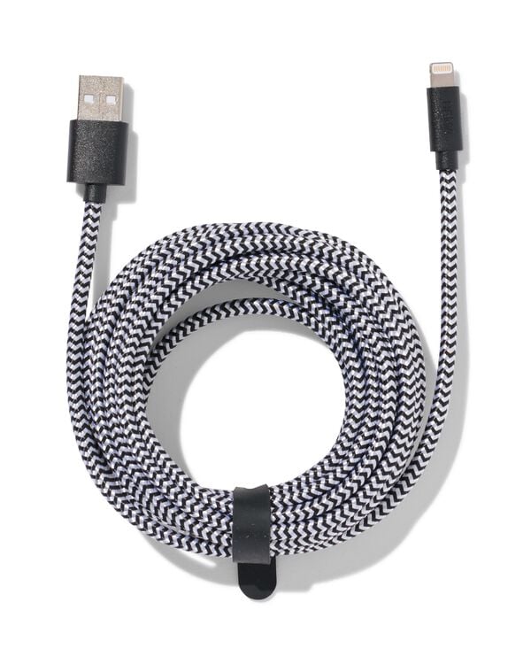 c&acirc;ble chargeur USB 8 broches 3m - 39630049 - HEMA