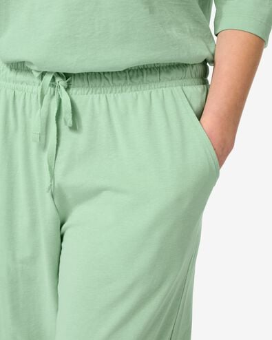 bas de pyjama femme coton vert clair - 23420114LIGHTGREEN - HEMA