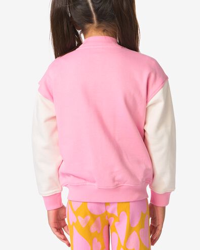 kinder baseballvest hartjes fuchsia - 30862625FUCHSIA - HEMA