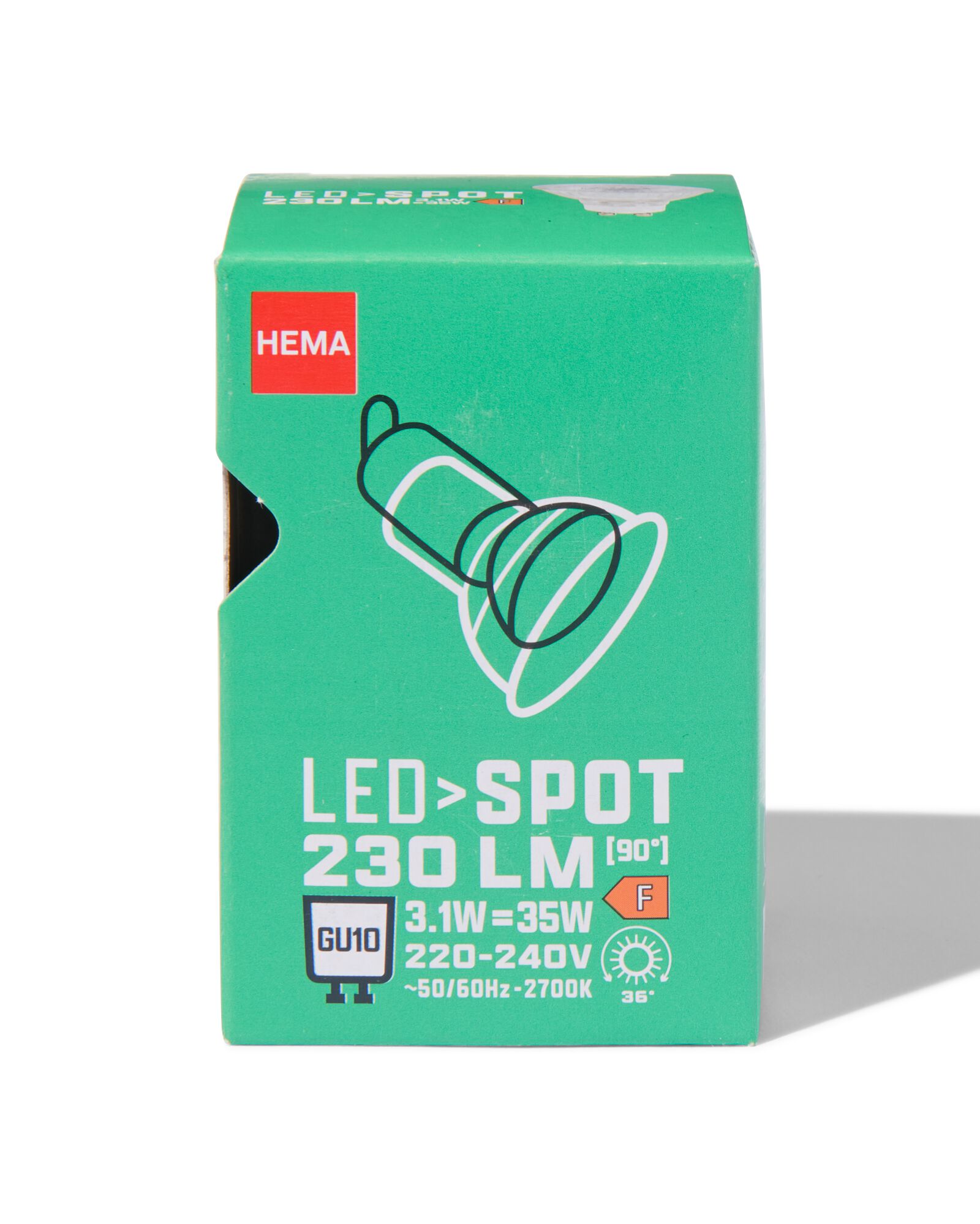 LED-Spot, klar, GU10, 1,6 W, 230 lm  - 20000069 - HEMA
