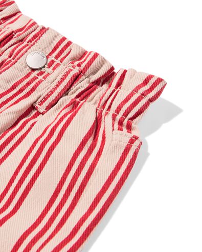 baby korte broek strepen rood - 33008070RED - HEMA