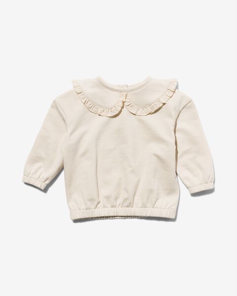 Baby-Sweatshirt, Peter-Pan-Kragen ecru ecru - 1000030115 - HEMA