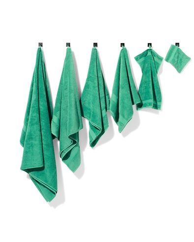 serviettes de bain - qualité épaisse vert moyen serviette 100 x 150 - 5282873 - HEMA