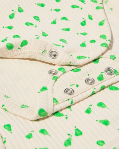 Mitwachsender Baby-Strampler LENZING&trade; ECOVERO&trade;, gerippt, Birnen beige beige - 33303460BEIGE - HEMA