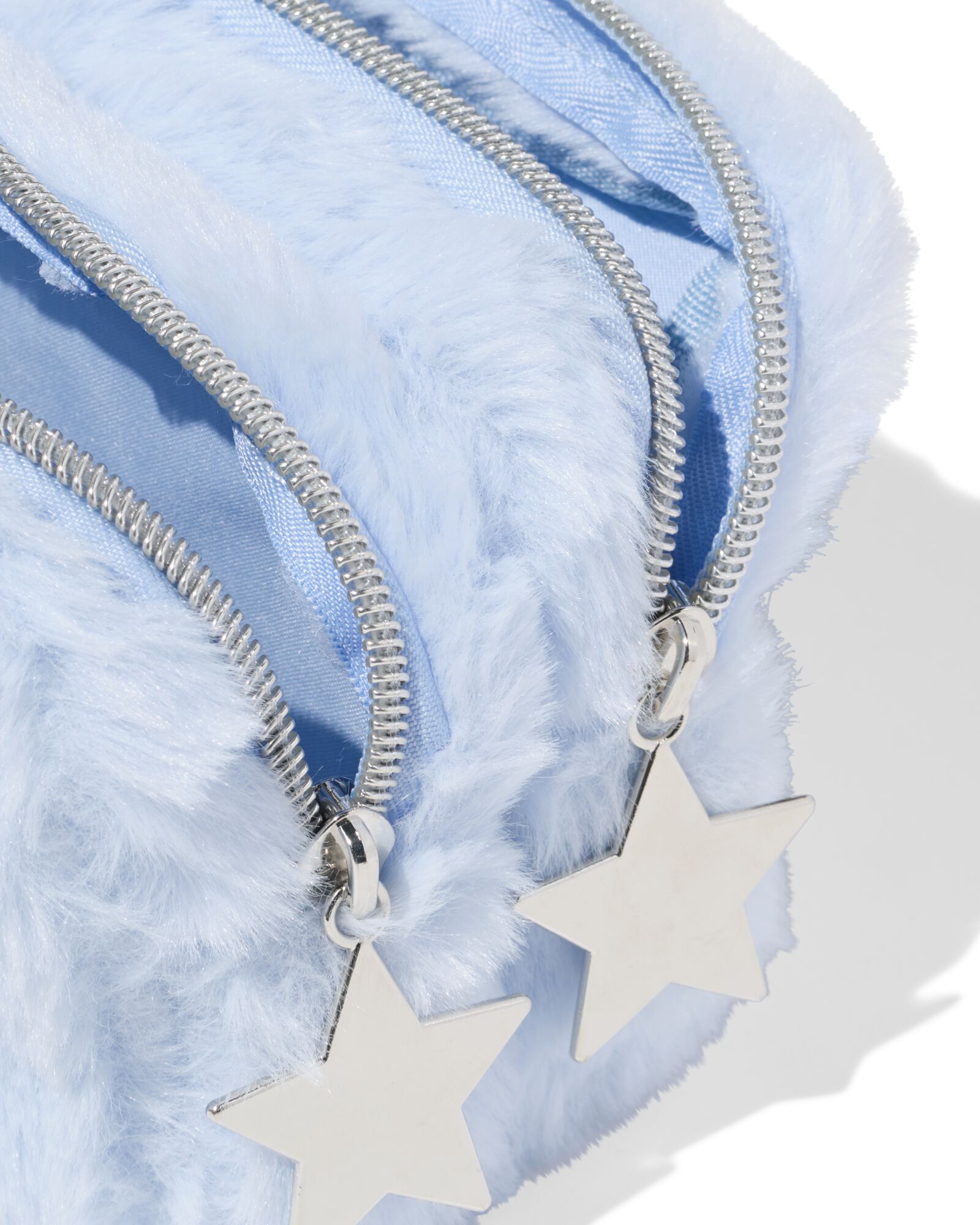 etui dubbele rits 22.5x8x11cm fluffy - 14400491 - HEMA