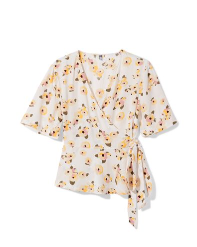 Damenoberteil Delilah mit Blumen wei&szlig; wei&szlig; - 36210180WHITE - HEMA