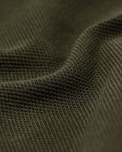 herenpolo Denton regular fit piqu&eacute; donkergroen donkergroen - 2140860DARKGREEN - HEMA