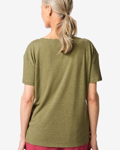 dames T-shirt Evie olijf olijf - 36210780OLIVE - HEMA