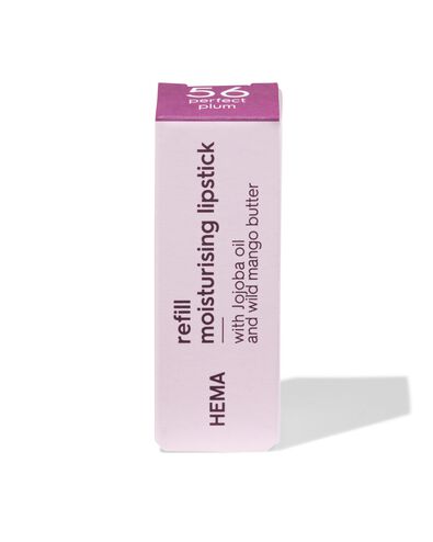 navulling moisturising lipstick 56 perfect plum - creamy - 11230456 - HEMA