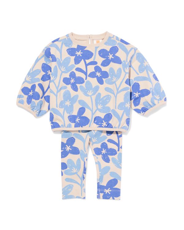 ensemble v&ecirc;tements b&eacute;b&eacute; fleurs bleu - 33026070BLUE - HEMA