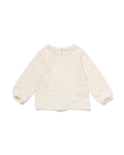 t-shirt b&eacute;b&eacute; broderie blanc cass&eacute; blanc cass&eacute; - 33084660OFFWHITE - HEMA