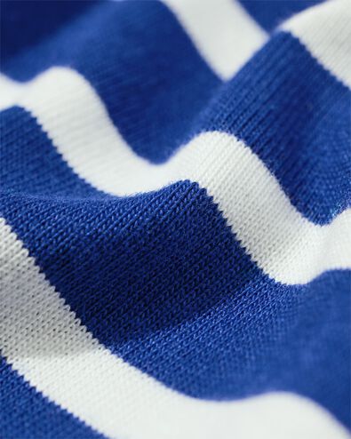 heren T-shirt Loek jersey strepen felblauw felblauw - 2101940BRIGHTBLUE - HEMA