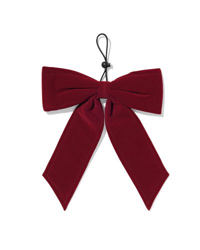 piek 27cm strik stof rood - 25101470 - HEMA