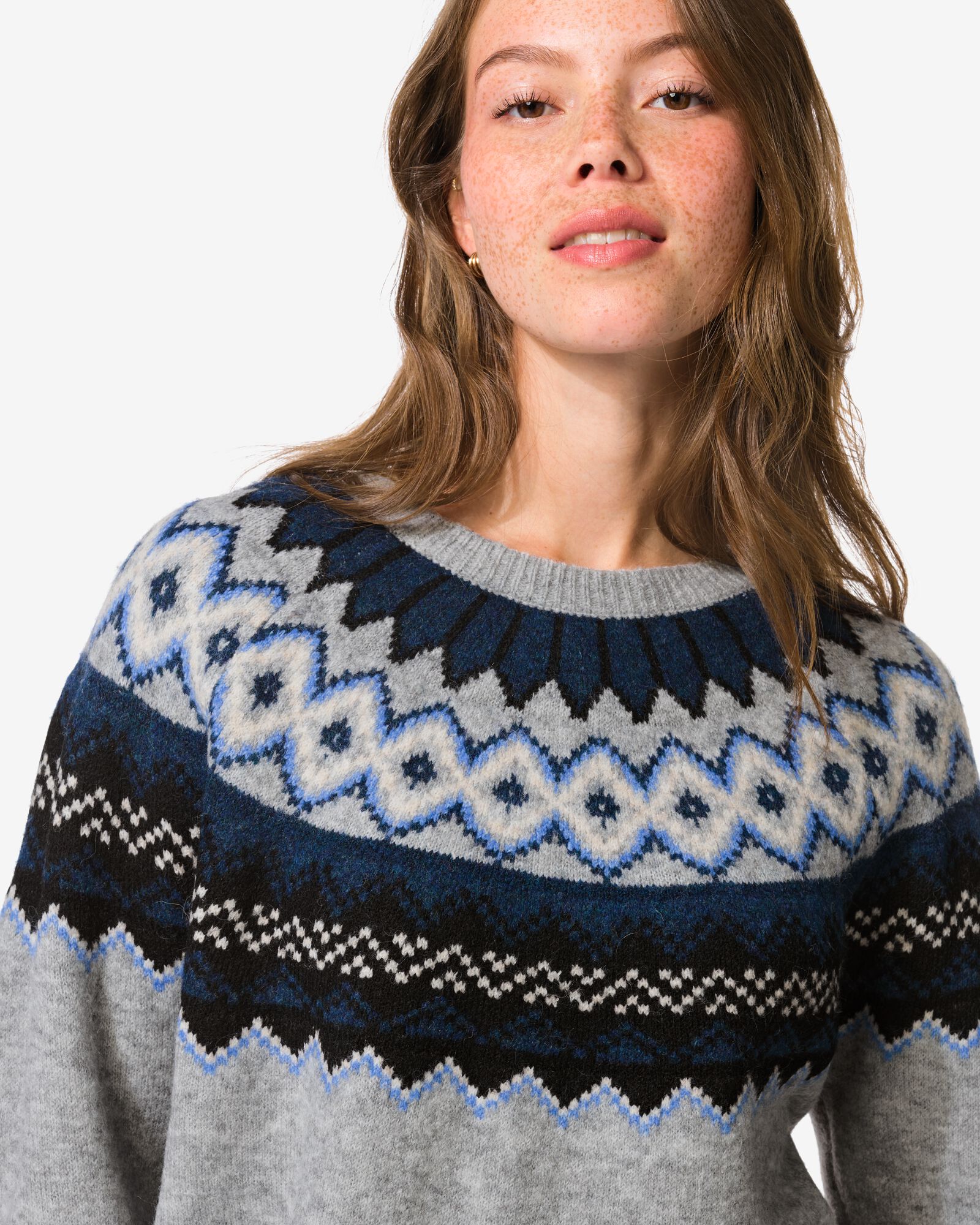 Damenpullover, grafisch bunt bunt - 36205730MULTI - HEMA