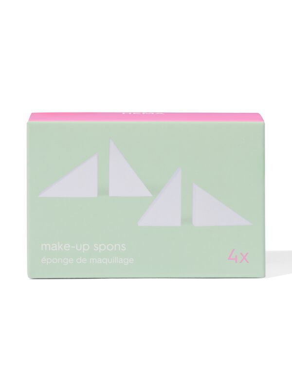 make-up spons triangel - 4 stuks - 11201037 - HEMA