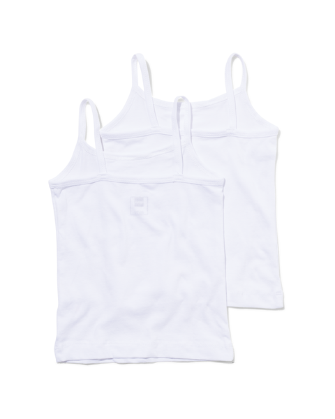 2er-Pack Mädchen-Hemden weiß weiß - 1000001699 - HEMA