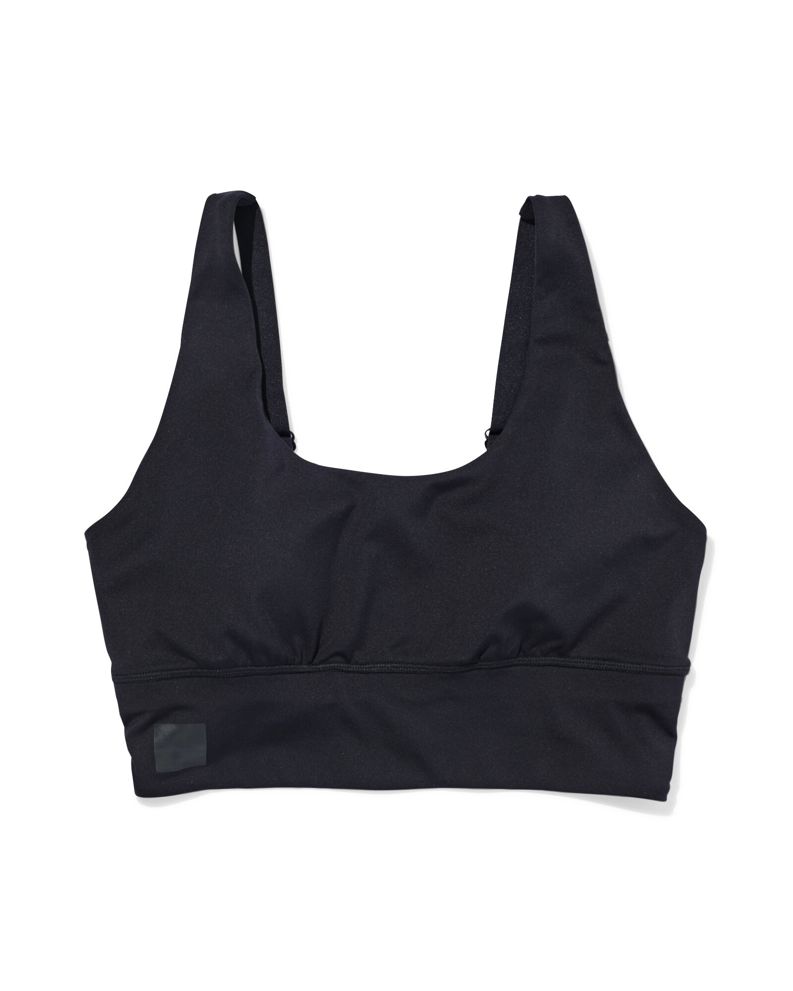sportbh light support zonder beugel zwart zwart - 21700255BLACK - HEMA