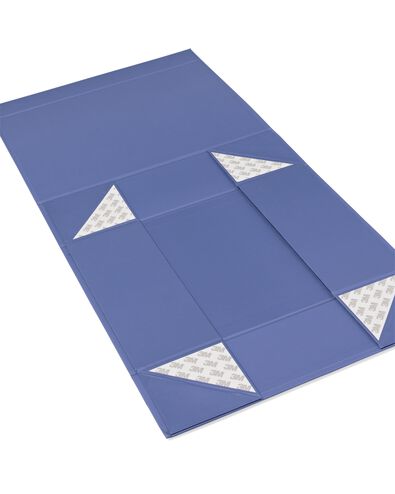 bo&icirc;te avec couvercle magn&eacute;tique carton A4 bleu - 39800041 - HEMA