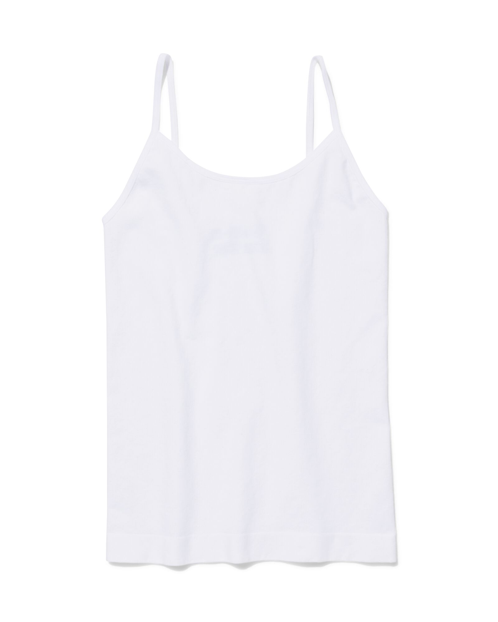 Figurfreundliches Hemd mit Spaghettitr&auml;gern, Baumwolle wei&szlig; wei&szlig; - 21530124WHITE - HEMA