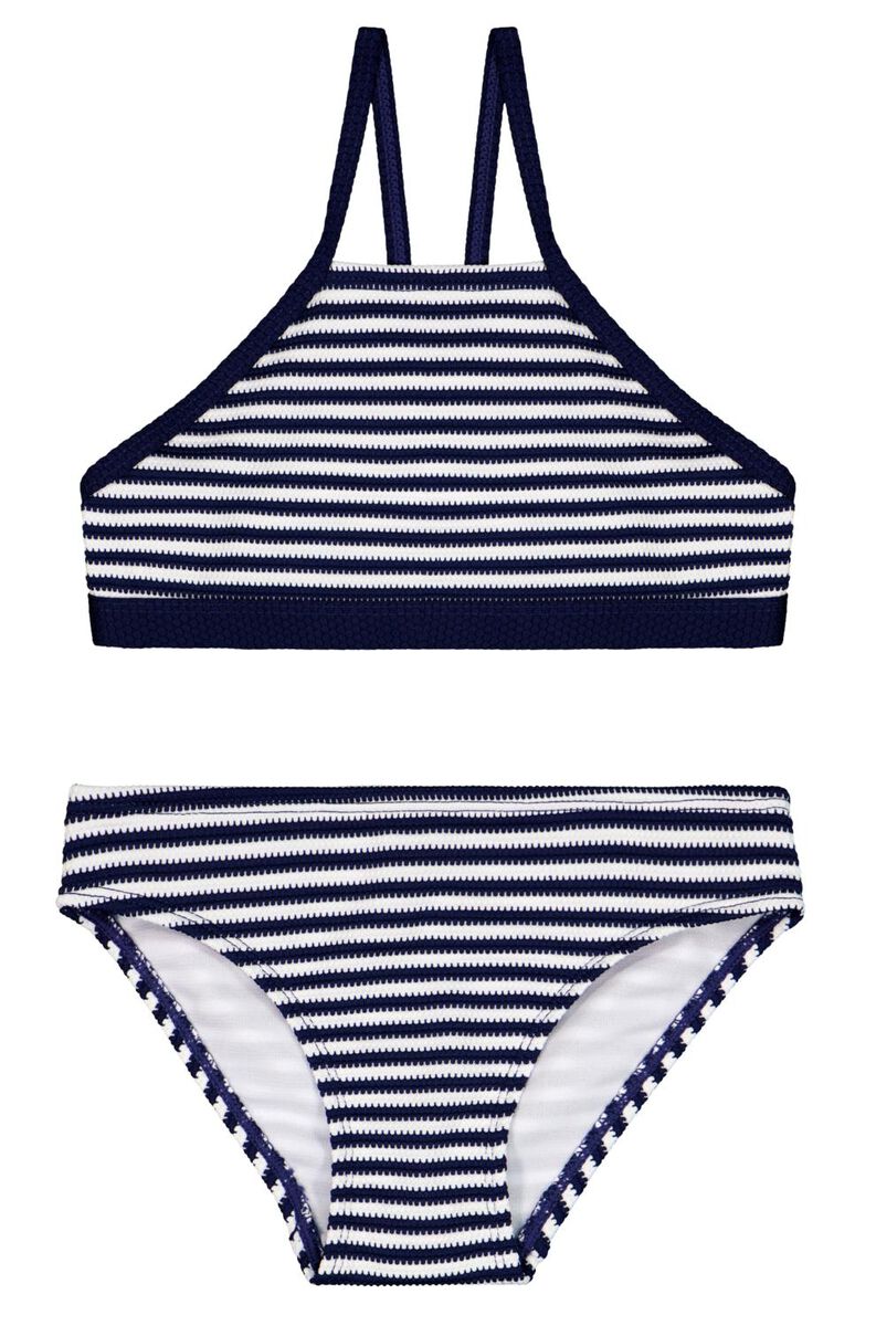 bikini enfant dos nageur bleu foncé - 1000026272 - HEMA