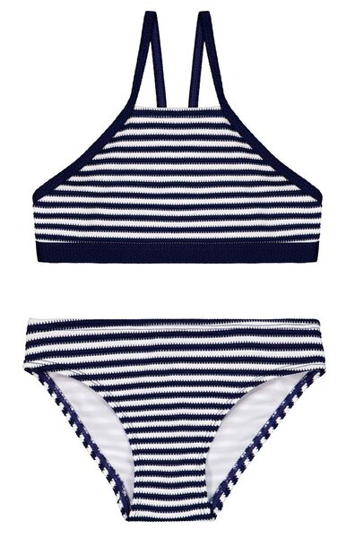 HEMA Kinder Bikini, Ringerrücken Dunkelblau  - Onlineshop Hema