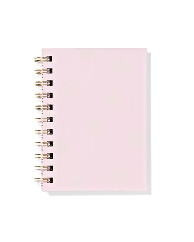 notitieboek 11.5x15cm roze hartjes - 14100230 - HEMA