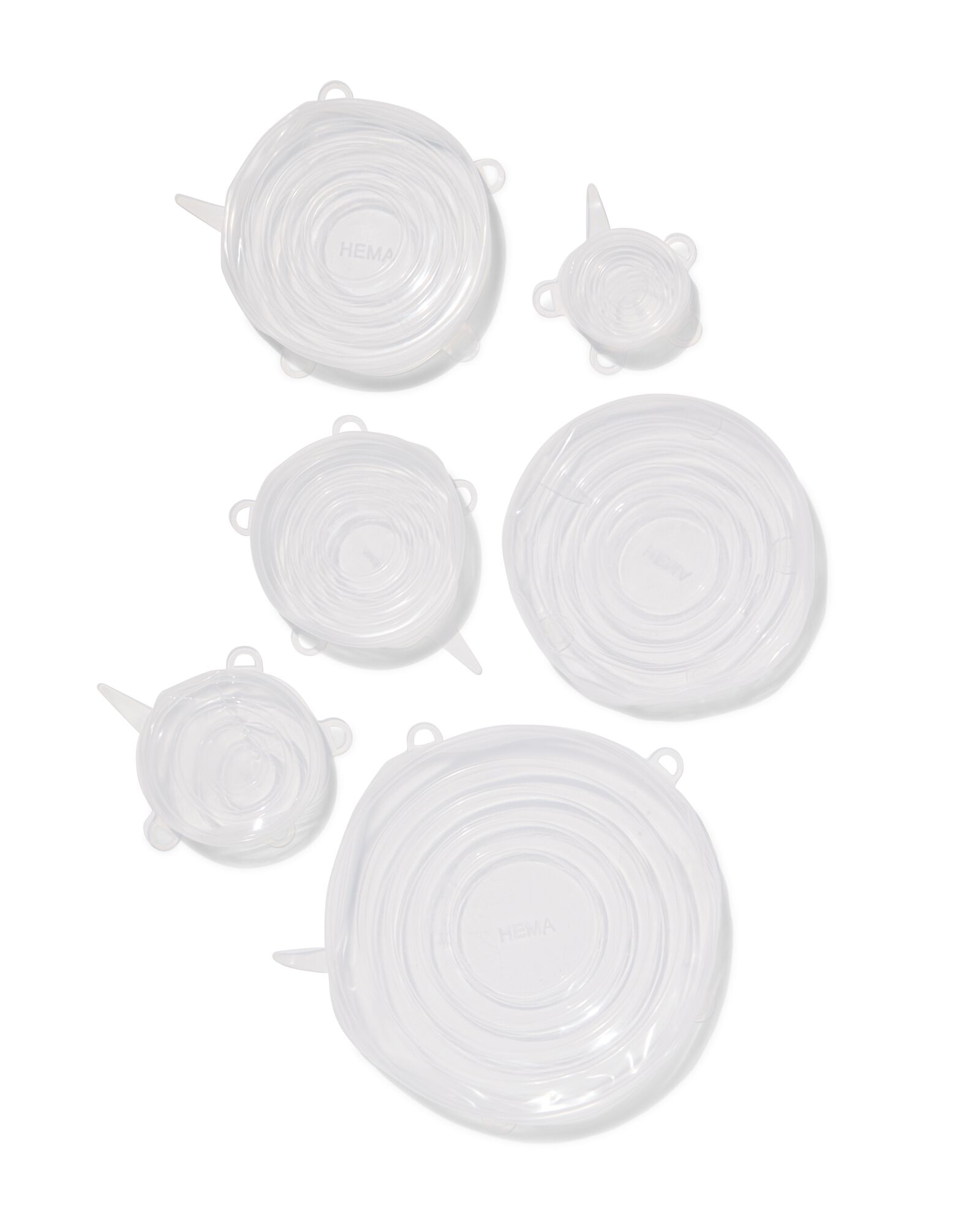 couvercles &eacute;tirables en silicone - lot de 6 - 80860014 - HEMA