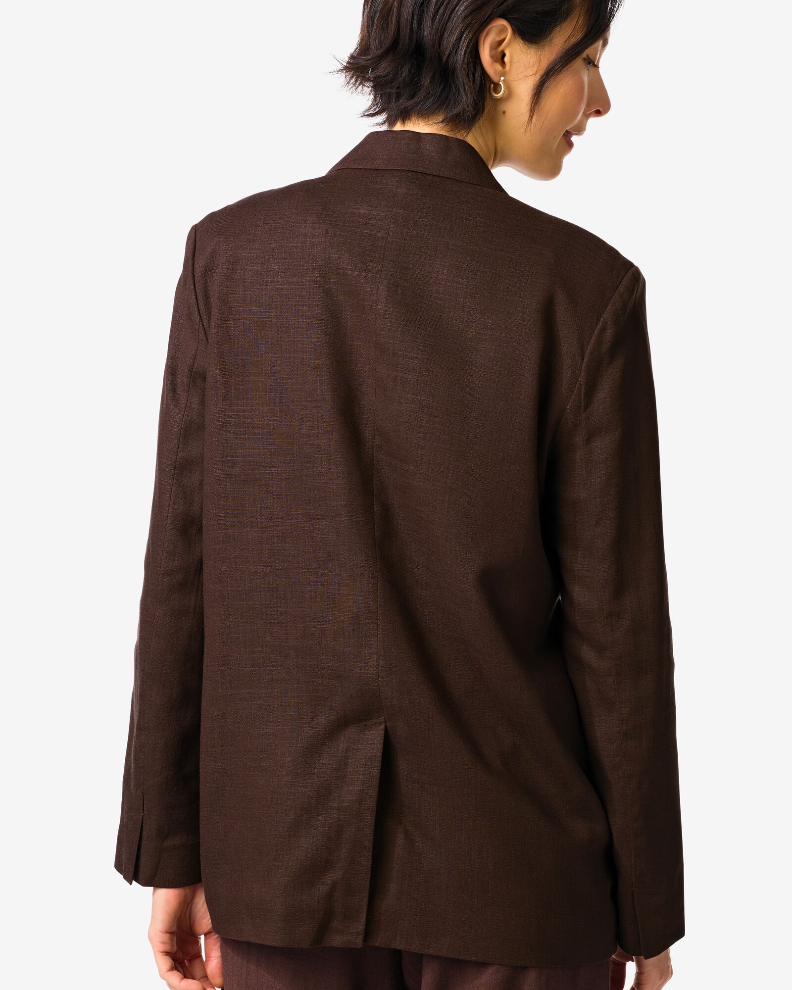 blazer femme Isla marron fonc&eacute; marron fonc&eacute; - 36208610DARKBROWN - HEMA