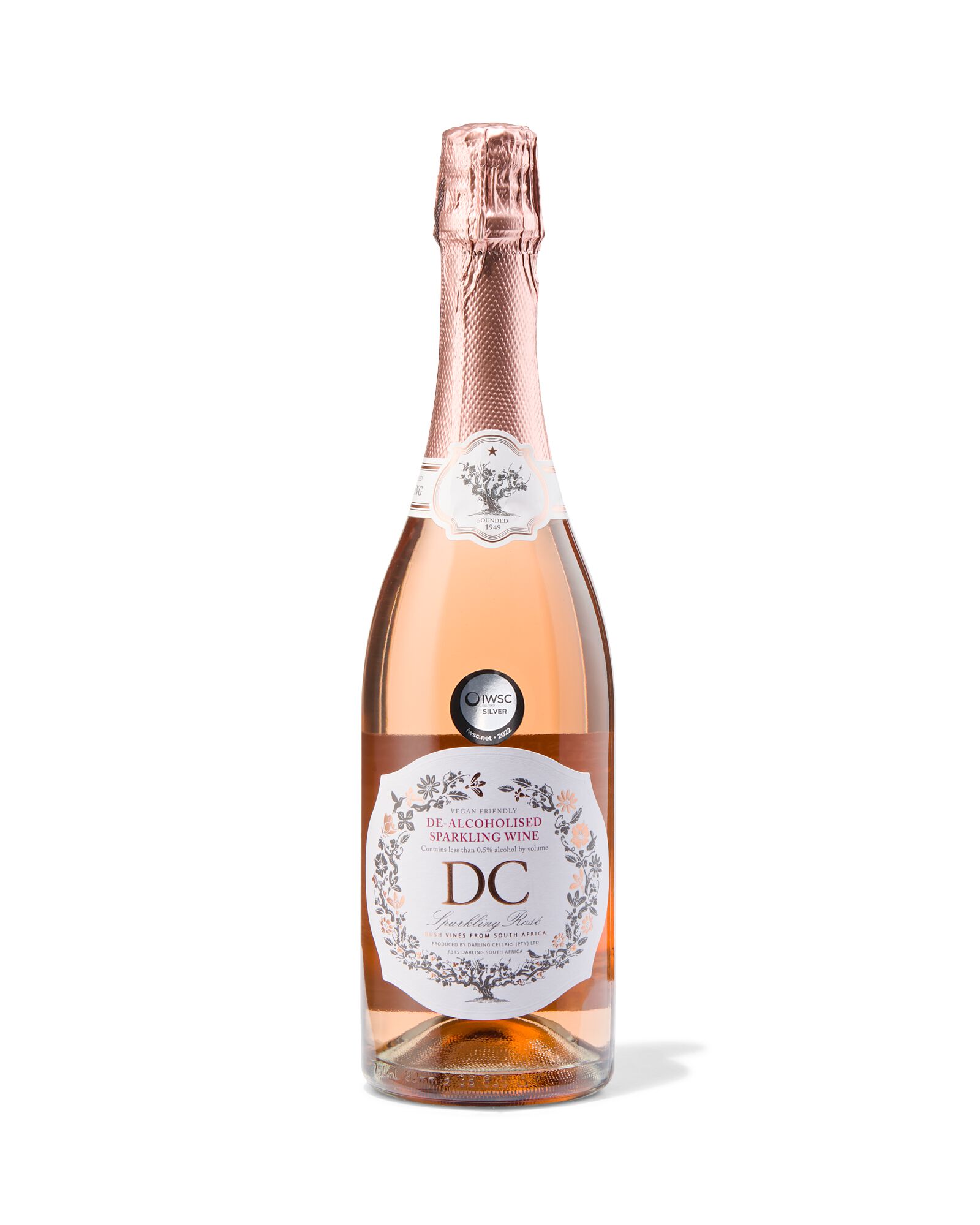 Darling Cellar gedealcoholiseerde sparkling ros&eacute; 0.75L - 17390050 - HEMA