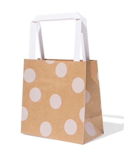 sacs cadeaux S kraft - lot de 6 - 14710294 - HEMA