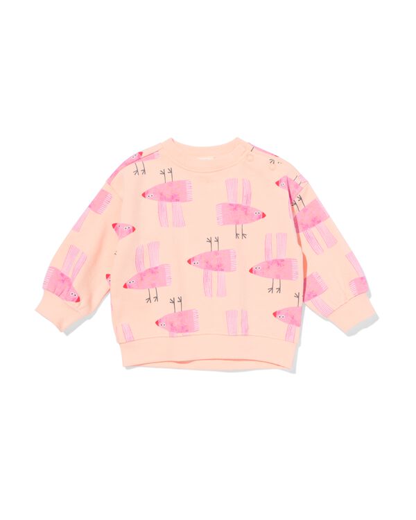 babytrui vogel zalmroze zalmroze - 33057870SALMONPINK - HEMA