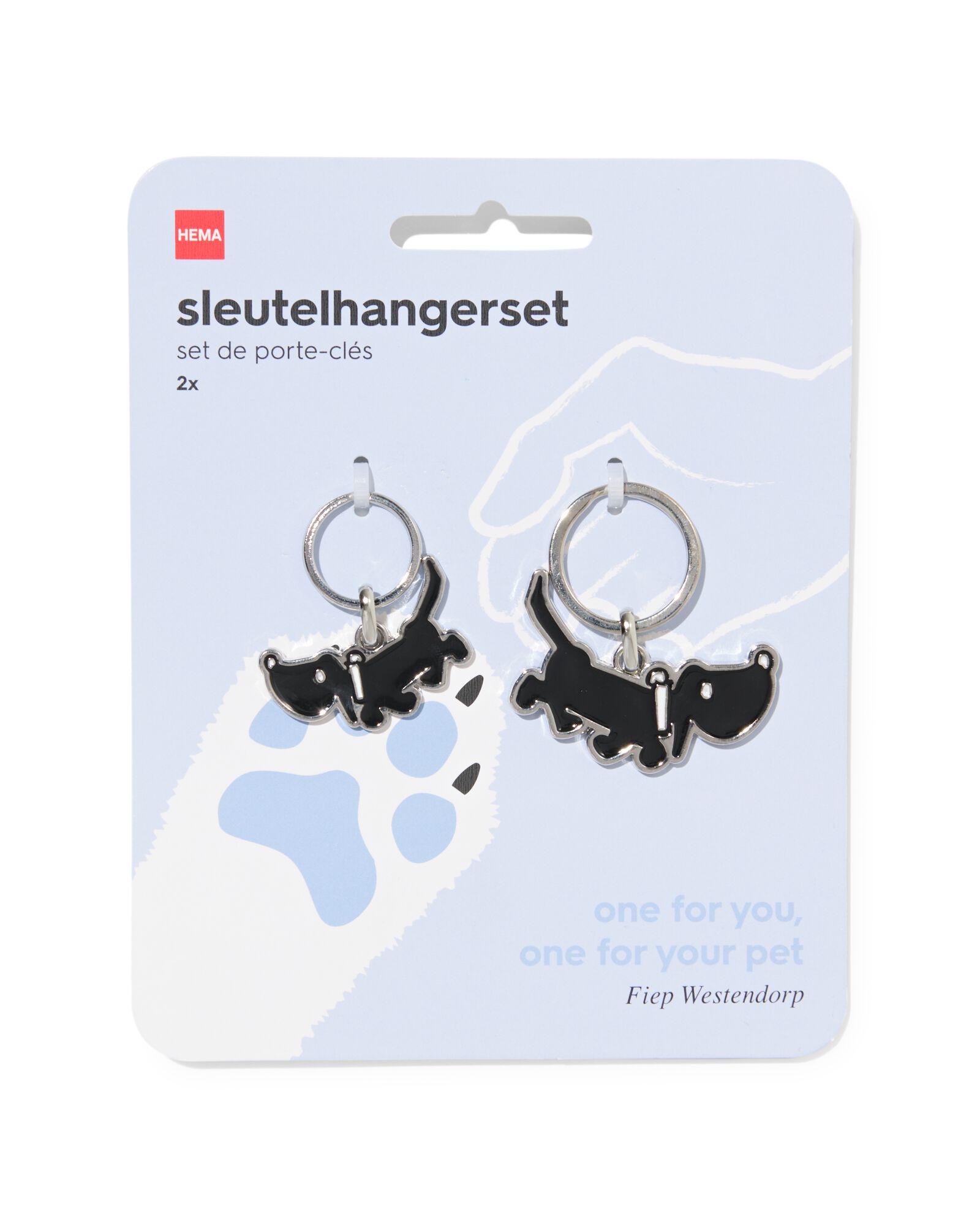 porte-cl&eacute;s Takkie 15 cm - 2 pi&egrave;ces - 61100332 - HEMA