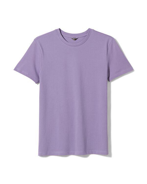 t-shirt homme piqué violet violet - 2115904PURPLE - HEMA