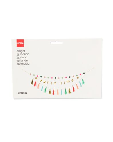 Girlande, Party Time, 2 m - 14210052 - HEMA