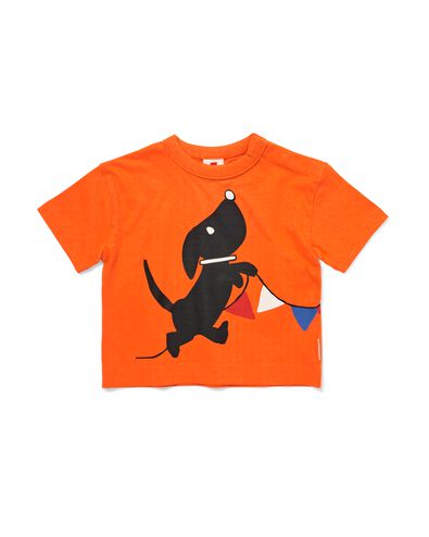t-shirt b&eacute;b&eacute; Takkie and Siepie F&ecirc;te du Roi. orange orange - 33193370ORANGE - HEMA