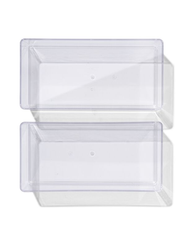 bakje transparant S - 2 stuks - 39822140 - HEMA