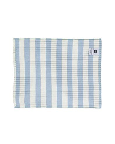 sets de table coton 35x45 bleu avec rayures - 2 pi&egrave;ces - 5330286 - HEMA