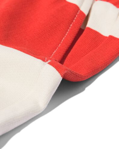 short b&eacute;b&eacute; coupe confortable tissu molletonn&eacute; rayures rouge rouge - 33187370RED - HEMA