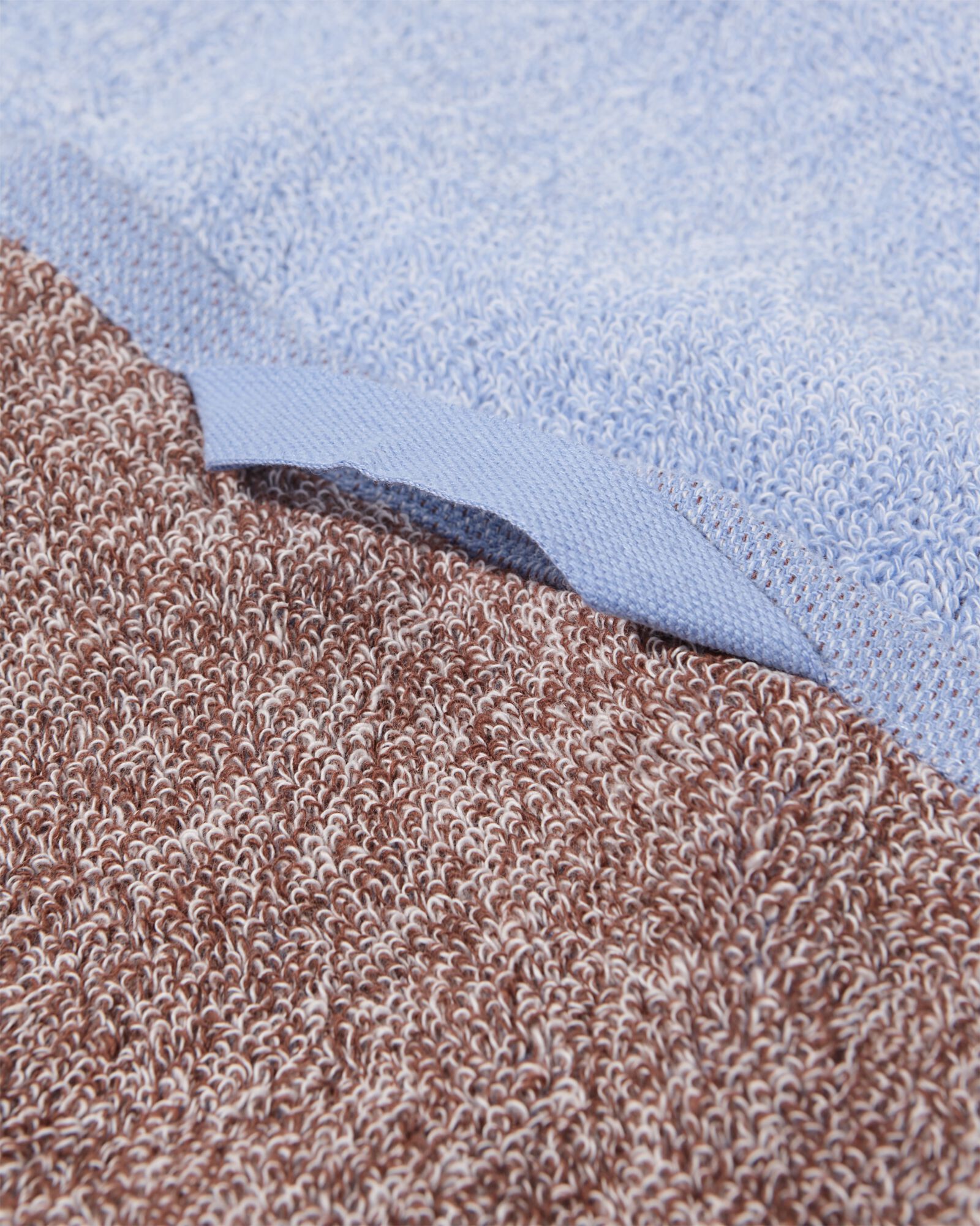 G&auml;stehandtuch 33 x 50 cm schwere Qualit&auml;t, Braunblaumeliert blau G&auml;stehandtuch - 5200273 - HEMA
