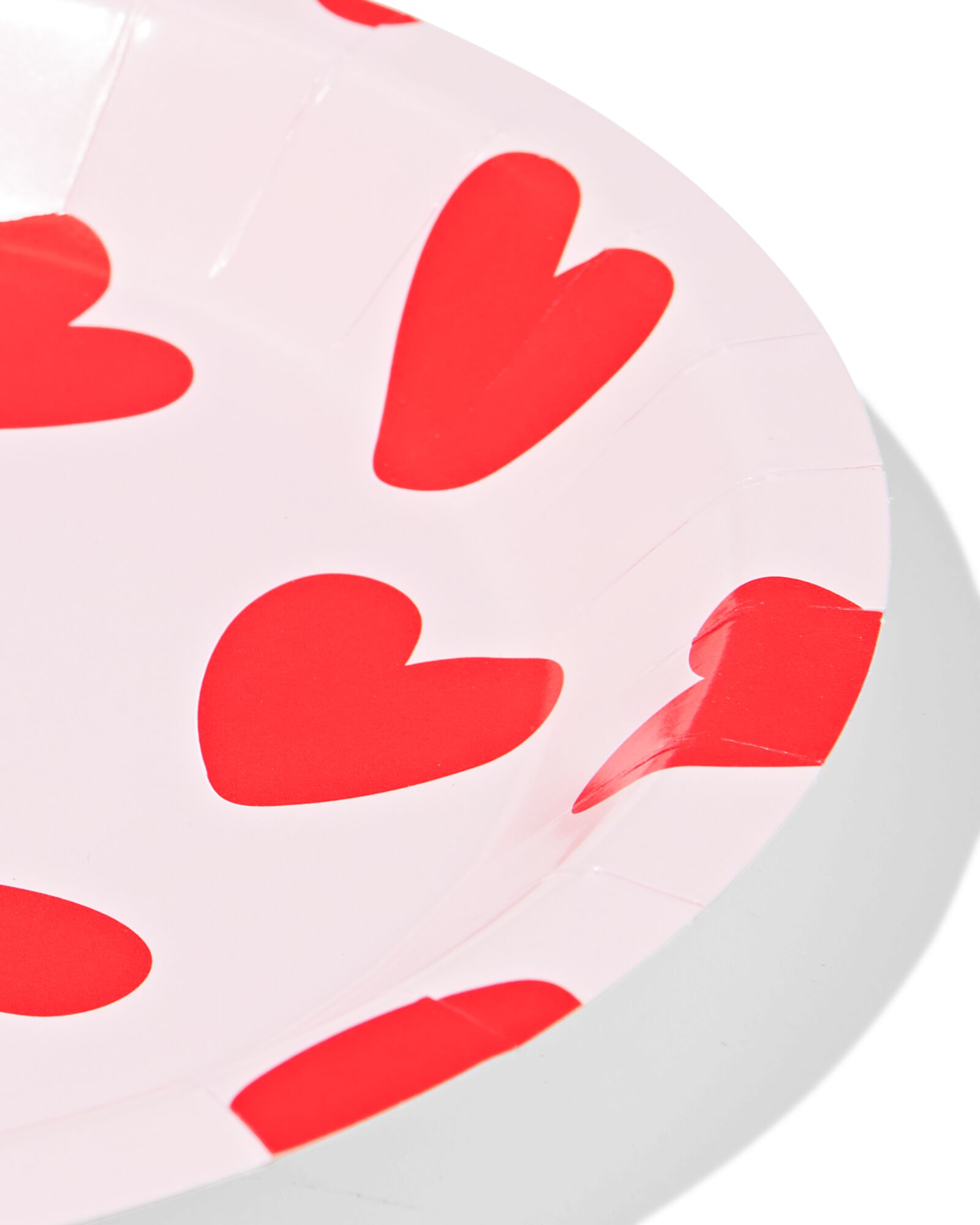 assiettes à gâteaux ⌀15,5cm cœurs en papier - 8 pièces - 14200150 - HEMA