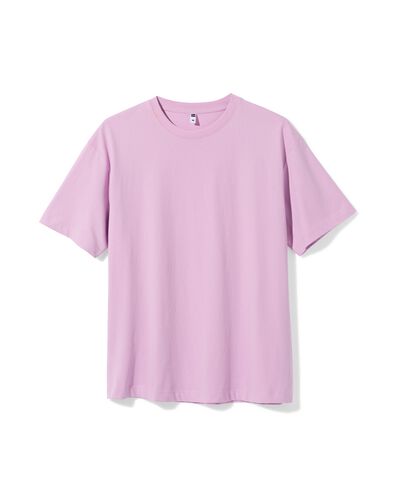 Damen-T-Shirt Do Oversized Fit lila lila - 36311470LILAC - HEMA